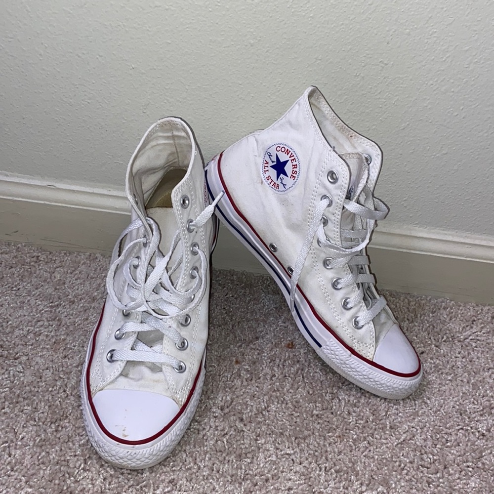 High Top White Converse
